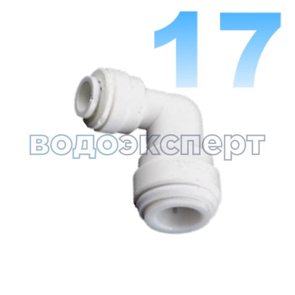 Фитинг угловой 1/4ц х 3/8ц (4 UE6)