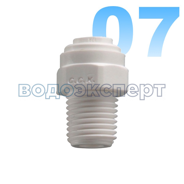 Фитинг прямой 1/4ц х 1/4рн (4 MC4) Фитинг прямой 1/4ц х 1/4рн (4 MC4)
